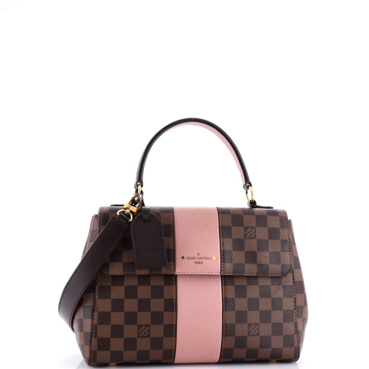 Louis Vuitton Bond Street Handbag Damier with Leather MM