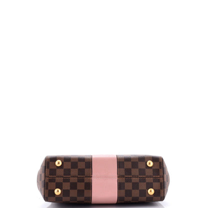 Louis Vuitton Bond Street Handbag Damier with Leather MM