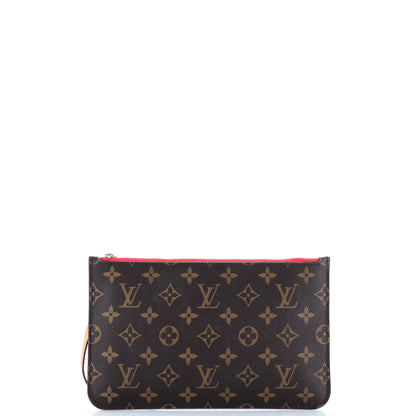 Louis Vuitton Neverfull Pochette Monogram Canvas Large