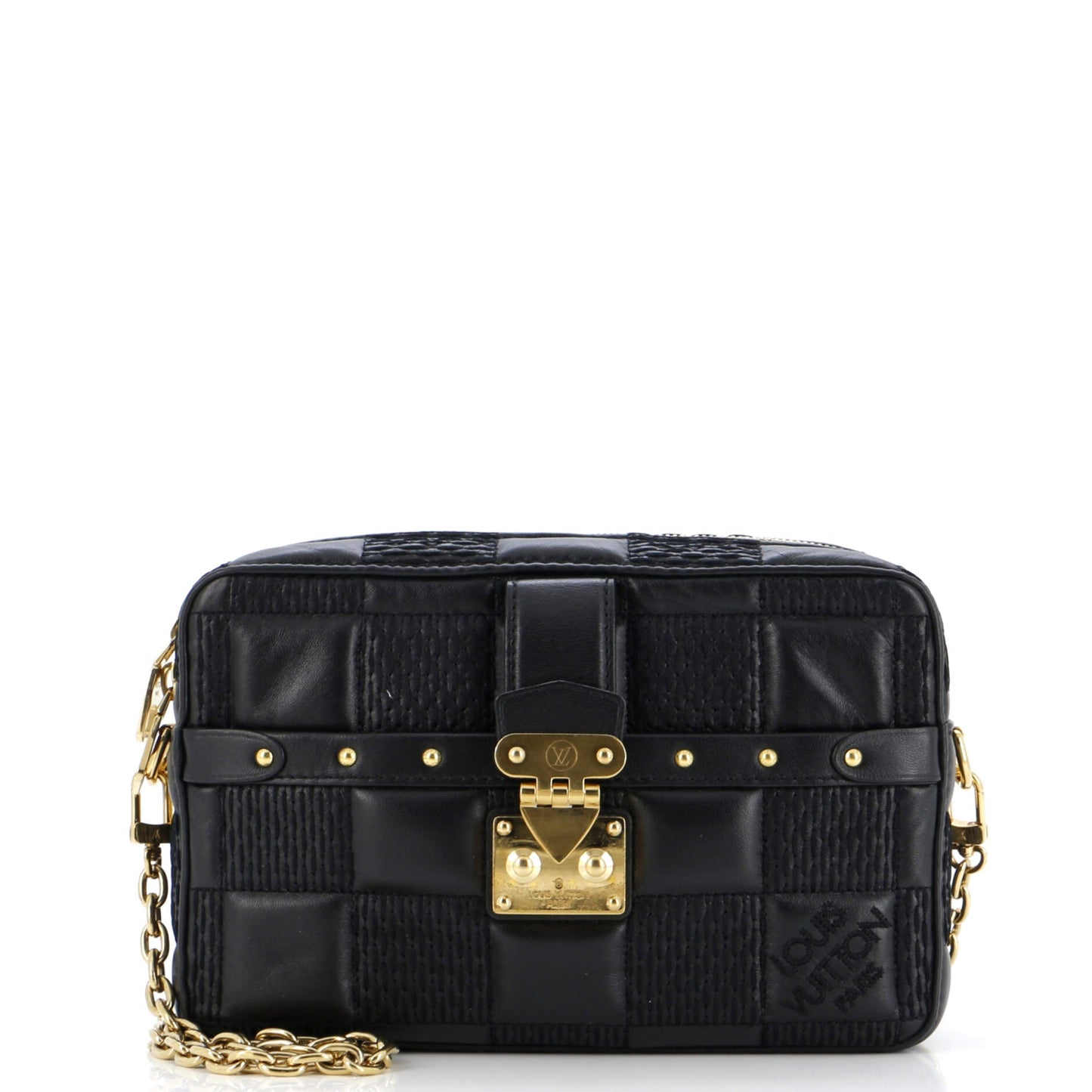 Louis Vuitton Troca Handbag Damier Quilted Lambskin PM
