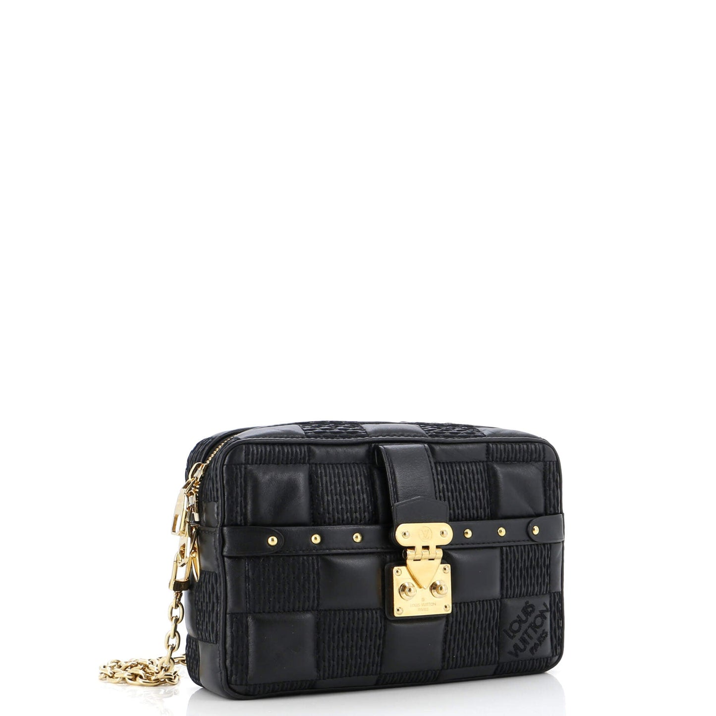 Louis Vuitton Troca Handbag Damier Quilted Lambskin PM