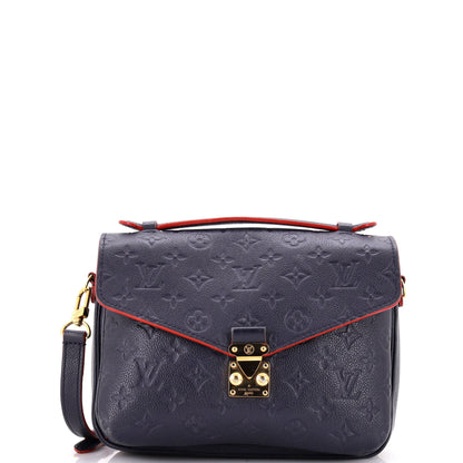 Louis Vuitton Pochette Metis Monogram Empreinte Leather East West