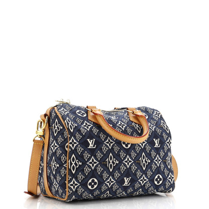 Louis Vuitton Speedy Bandouliere Bag Limited Edition Since 1854 Monogram Jacquard 25