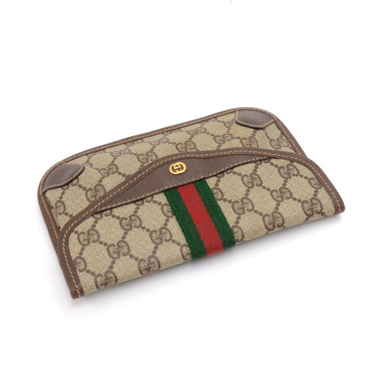 Gucci Supreme Monogram Canvas Clutch Bag