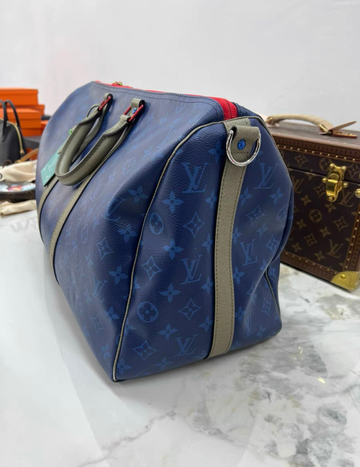 Louis Vuitton Outdoor Keepall Bandouliere Bag Limited Edition Monogram Pacific Canvas