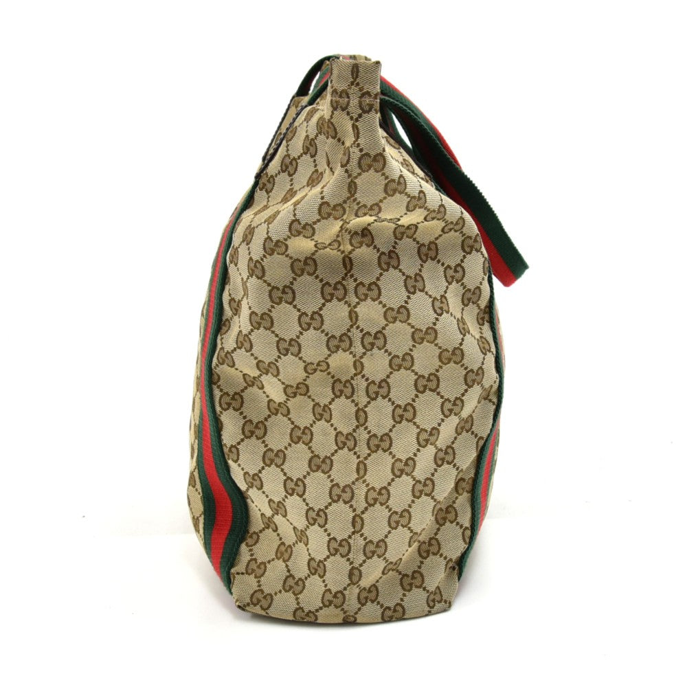 Gucci Original Monogram Canvas Soft Tote Bag