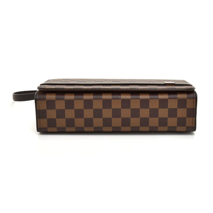 Louis Vuitto Tribeca Long Damier Ebene Canvas Bag