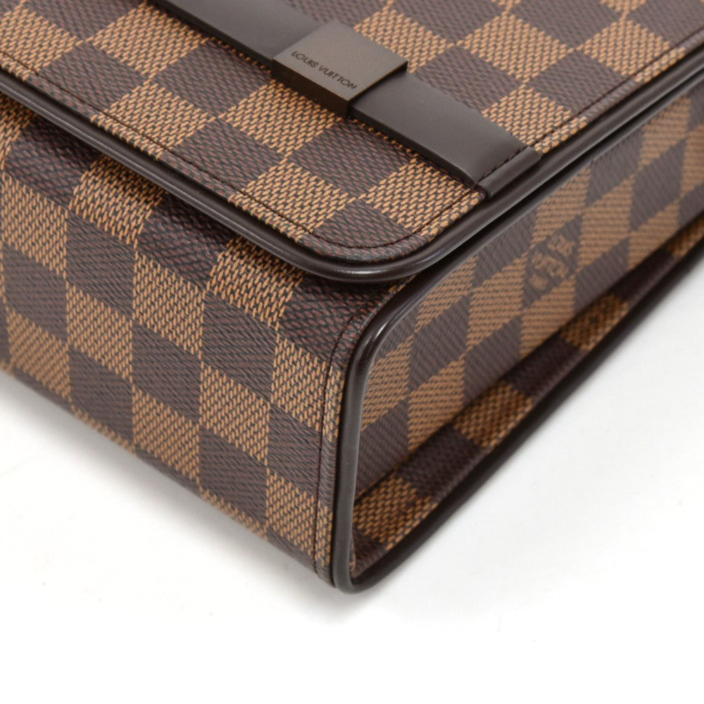 Louis Vuitto Tribeca Long Damier Ebene Canvas Bag