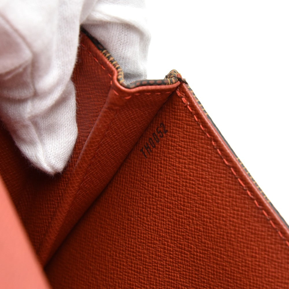 Louis Vuitto Tribeca Long Damier Ebene Canvas Bag