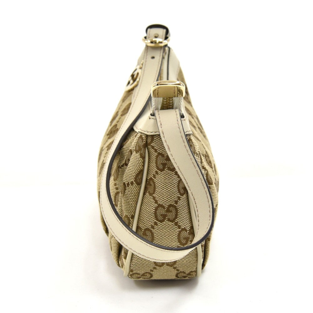Gucci Pleated Monogram Canvas Small Bag