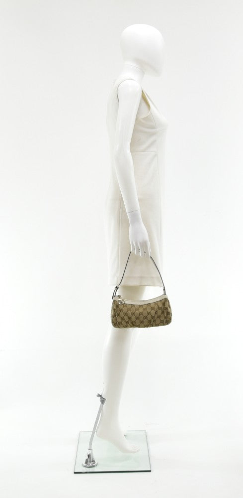 Gucci Pleated Monogram Canvas Small Bag