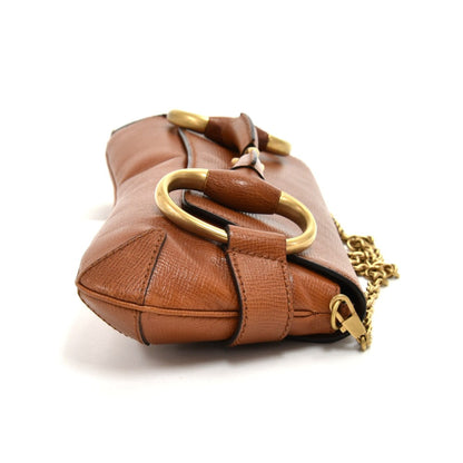 Gucci Textured Leather Horsebit Evening Bag