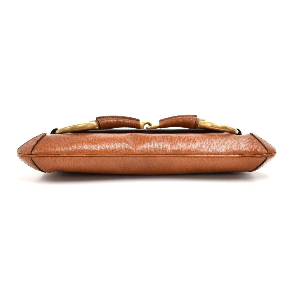 Gucci Textured Leather Horsebit Evening Bag