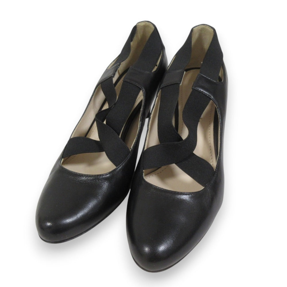 Prada Crossband Leather Pumps