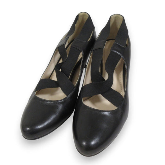 Prada Crossband Leather Pumps