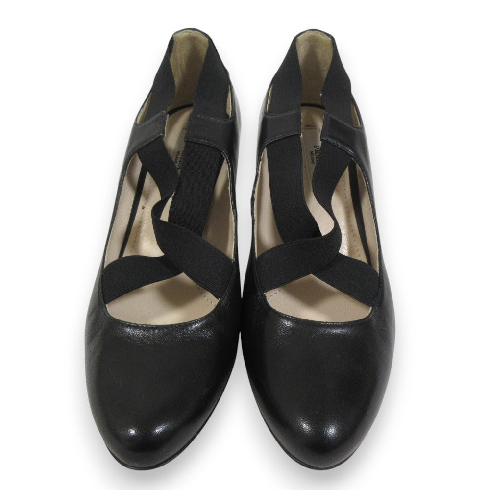 Prada Crossband Leather Pumps