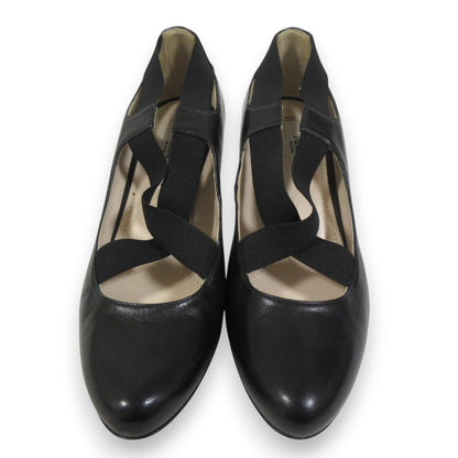Prada Crossband Leather Pumps