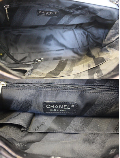 CHANEL Black Leather 2 Way Tote Bag - Sale