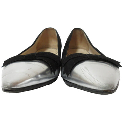 Prada Leather Suede Flat Shoes