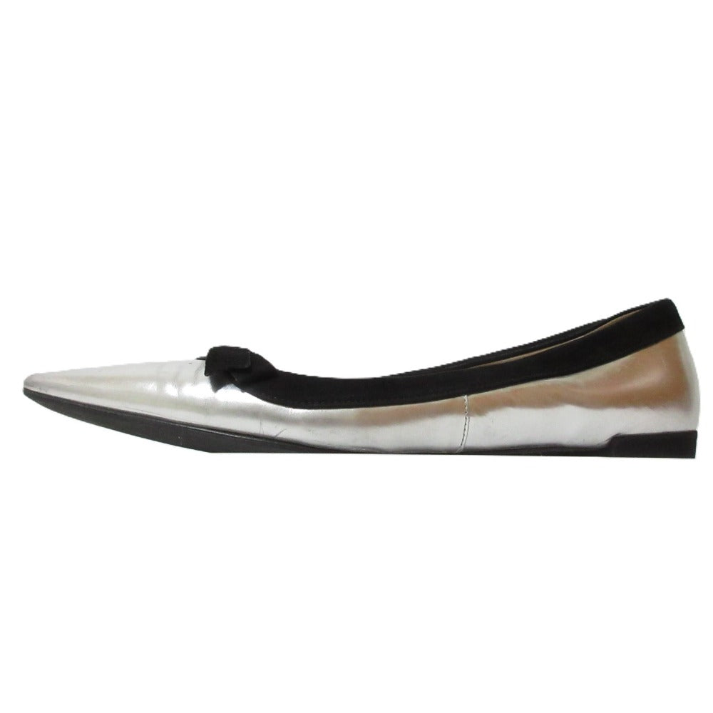 Prada Leather Suede Flat Shoes