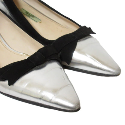 Prada Leather Suede Flat Shoes