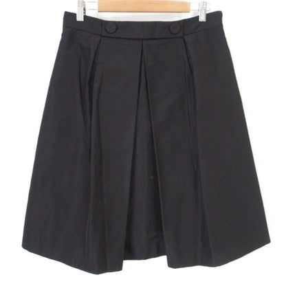 Prada Box Pleat Silk Skirt