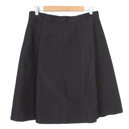 Prada Box Pleat Silk Skirt