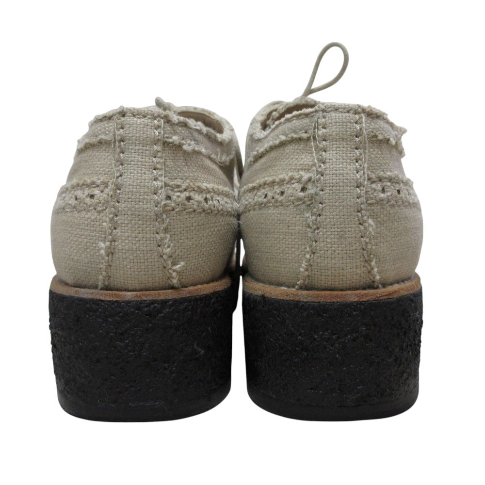 Chanel Espadrille Canvas Oxford Shoes