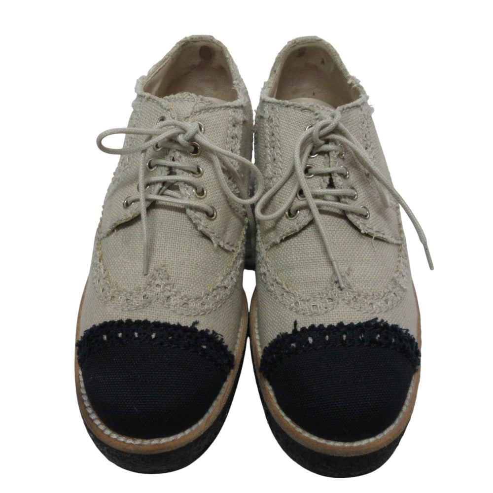 Chanel Espadrille Canvas Oxford Shoes