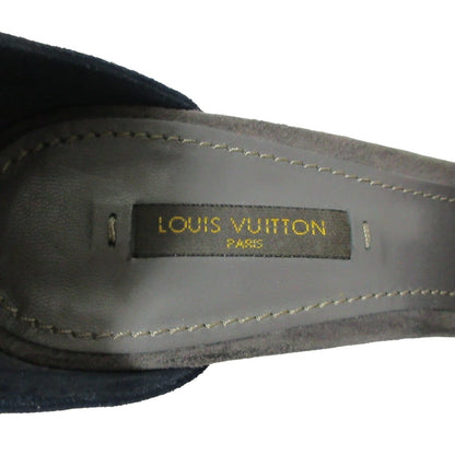 Louis Vuitton Flower Motif Suede Sandals