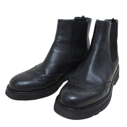 Prada Wingtip Leather Chelsea Boots