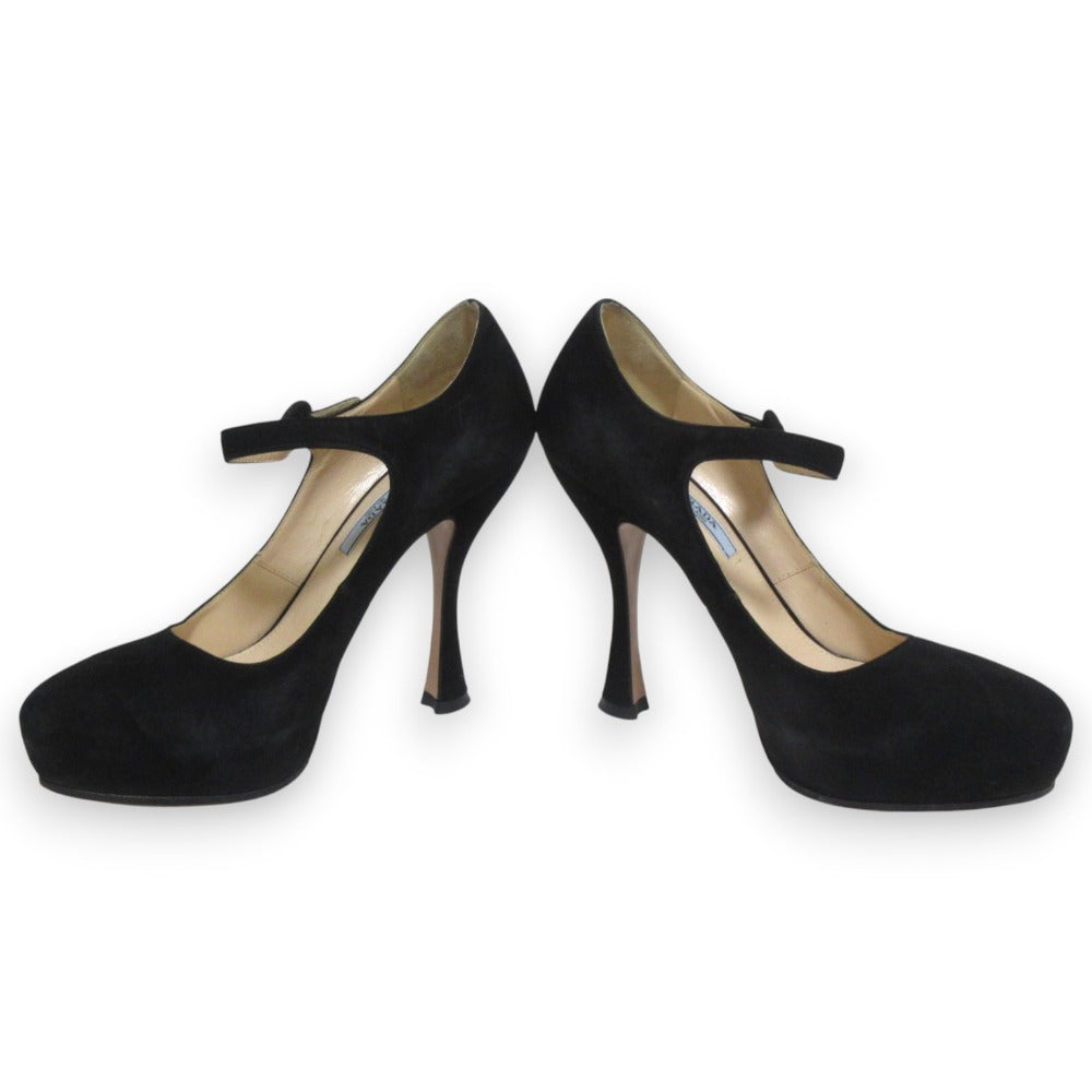Prada Suede Mary Jane Pumps