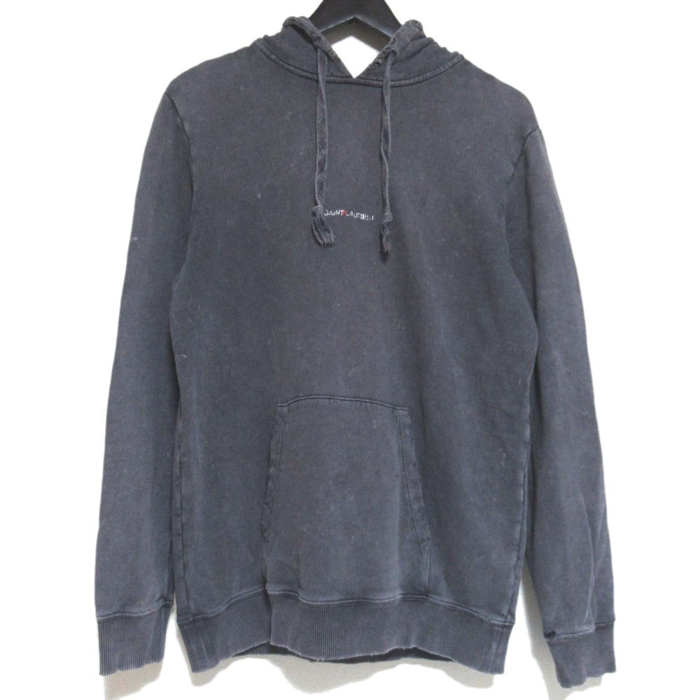 Saint Laurent Paris Logo Print Hoodie