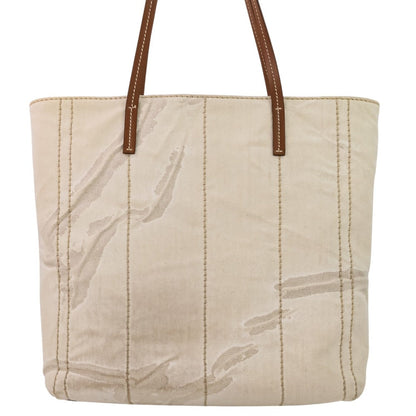 Prada MISTOLINO VITELLO Linen Blend Leather Tote Bag