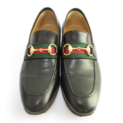 Gucci Webline Leather Loafer Pumps