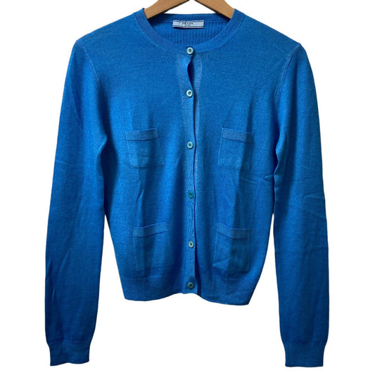 Prada Wool Silk Knit Cardigan