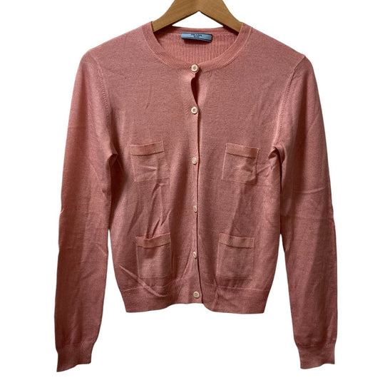 Prada Wool Silk Knit Cardigan