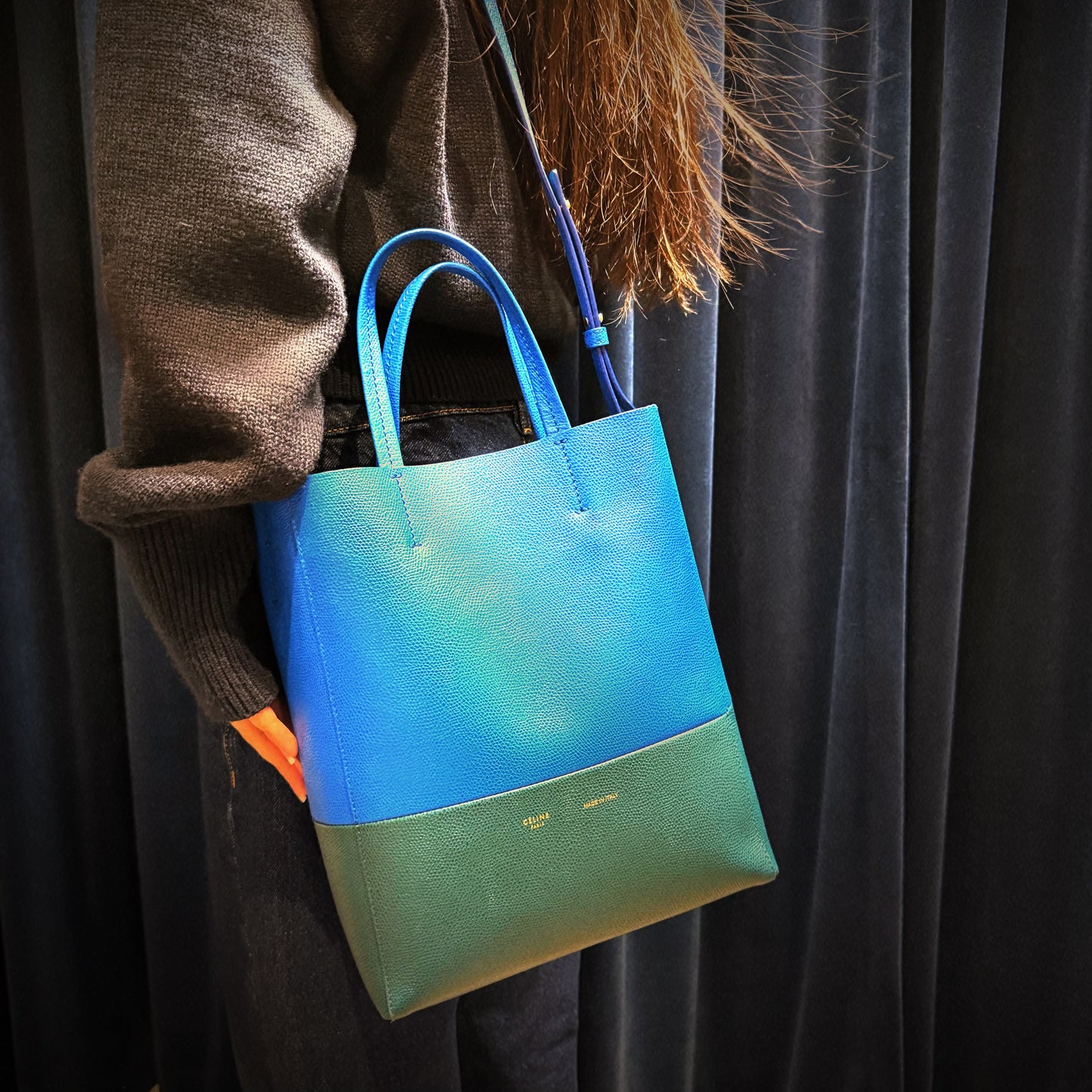CÉLINE SS 2015 VERTICAL CABAS TOTE BAG TWS