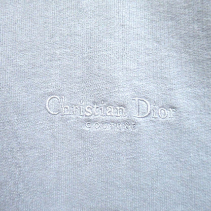 Dior Homme Logo Embroidery Cotton Half Zip Sweatshirt