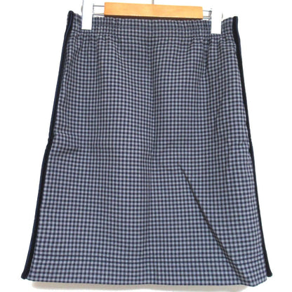 Fendi Gingham Virgin Wool Mini Skirt