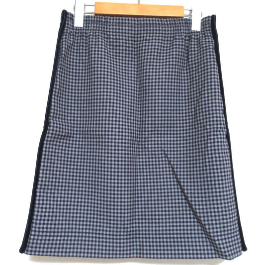 Fendi Gingham Virgin Wool Mini Skirt