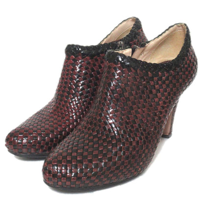 Prada Leather Mesh Booties