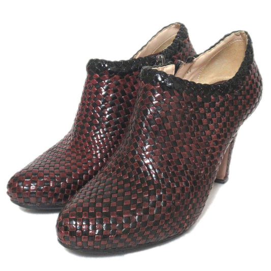 Prada Leather Mesh Booties