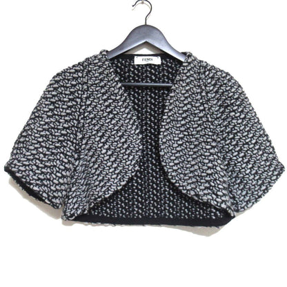 Fendi Mix Knit Wool Cashmere Bolero Jacket