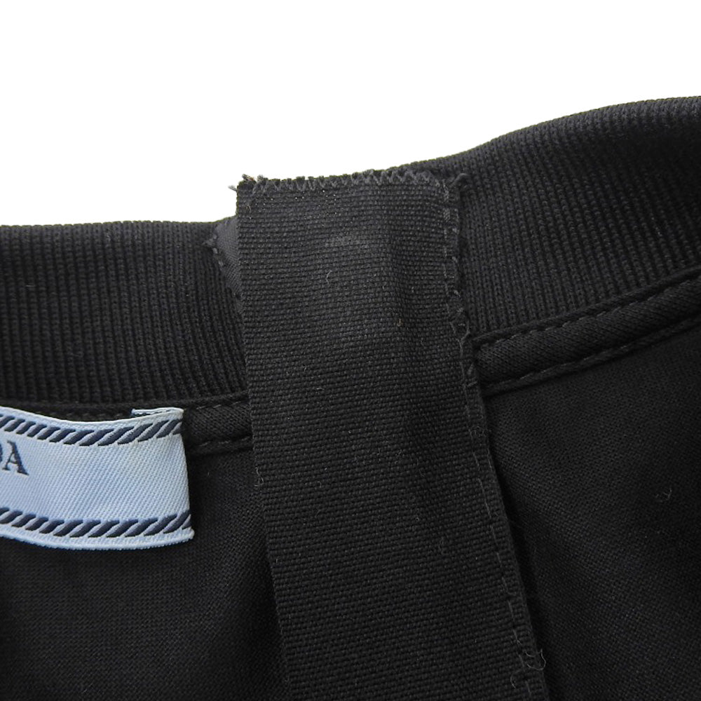 Prada Front Circle Logo Cotton Long Dress
