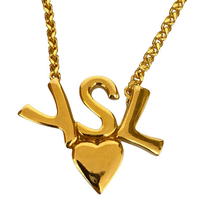 Yves Saint Laurent YSL Heart Necklace Pendant