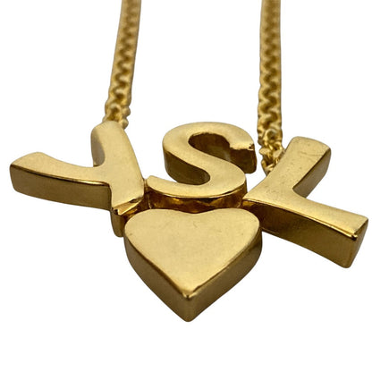 Yves Saint Laurent YSL Heart Necklace Pendant