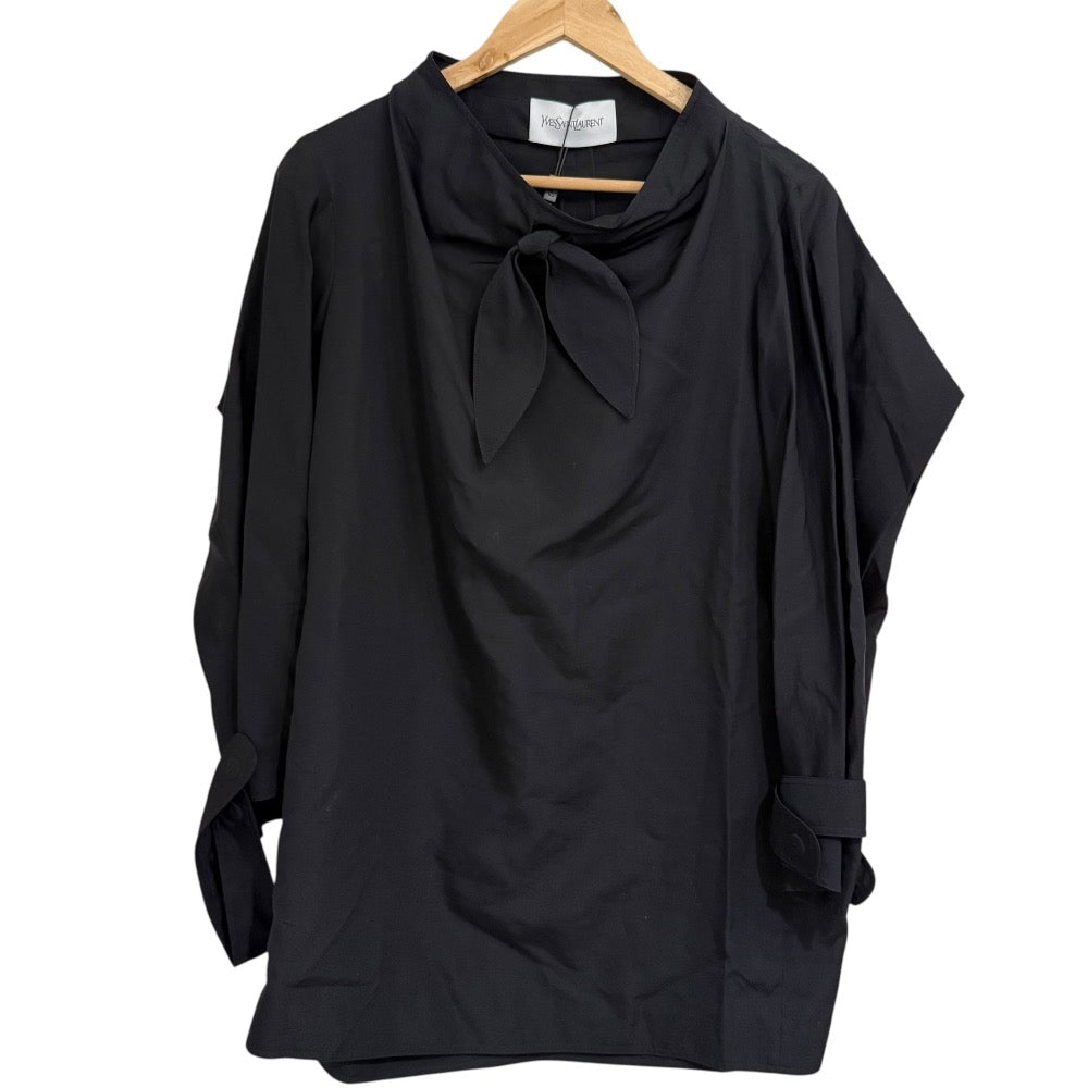Yves Saint Laurent Silk Blend Pullover Blouse