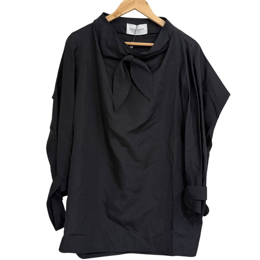 Yves Saint Laurent Silk Blend Pullover Blouse