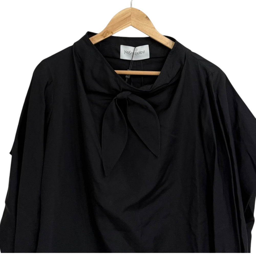 Yves Saint Laurent Silk Blend Pullover Blouse
